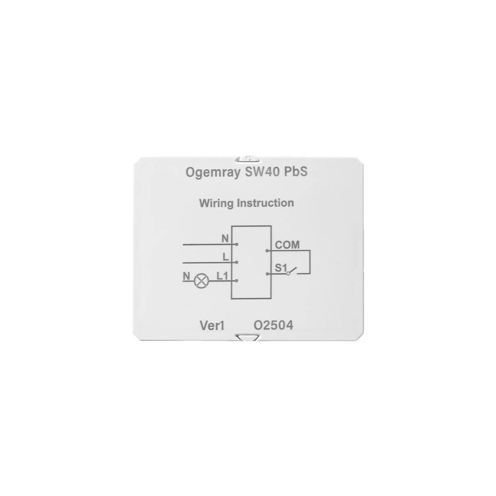 Ogemray Smart Relay 25A Relè Intelligente ad Alta Potenza, Controllo Remoto e Automazioni Shelly-1