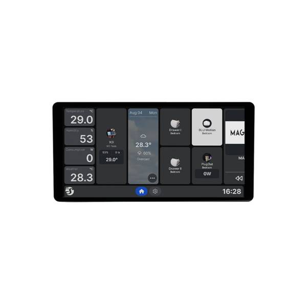 Shelly Wall Display X2i Black Pannello Touch 6,95” Smart Home, Wi-Fi, Bluetooth e Controllo Energia