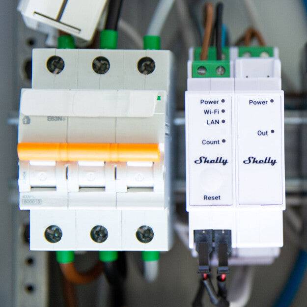Shelly Pro 3EM Switch Add-on Modulo di Comando Contattore per Pro 3EM, Automazione dei Carichi-1