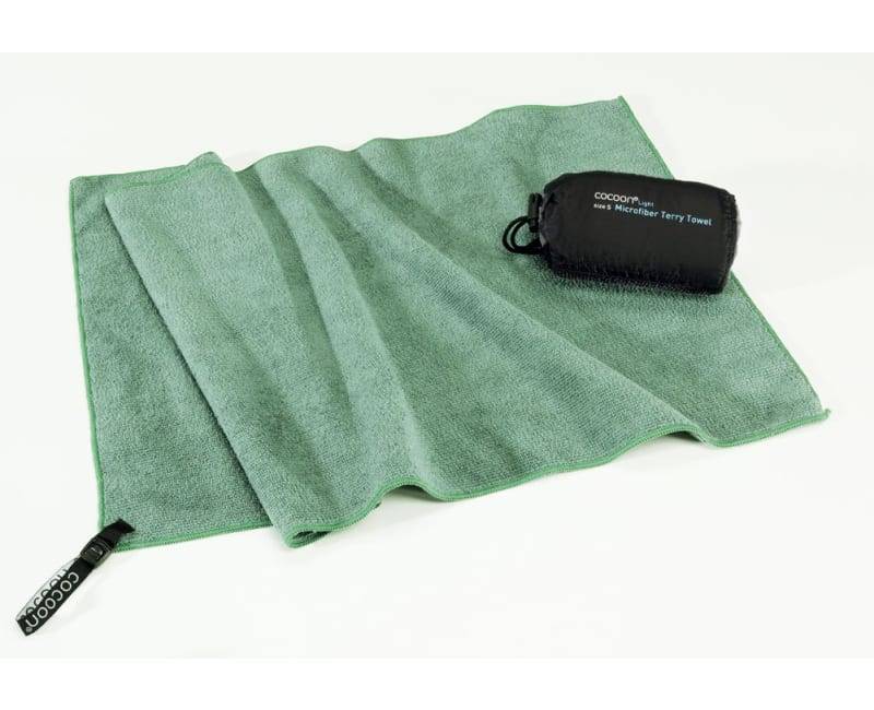 Asciugamano in microfibra di bozzolo chiaro 90x50 cm di bambù verde-0