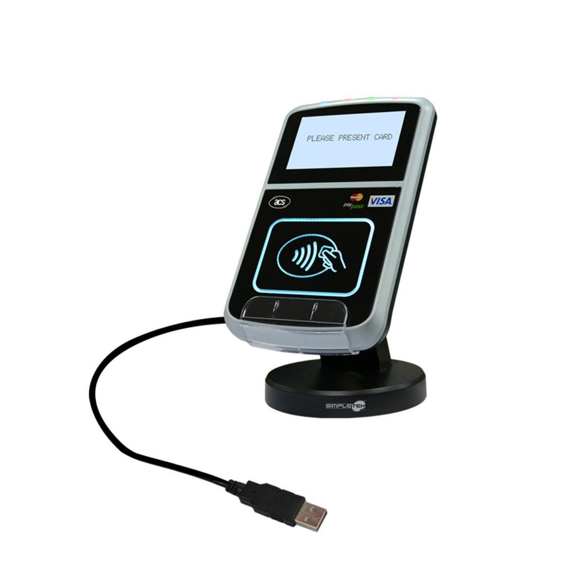 Acs Acr123u-a1 Lettore Smart Card Contactless Pos Cashless Usb Slots Sam-1