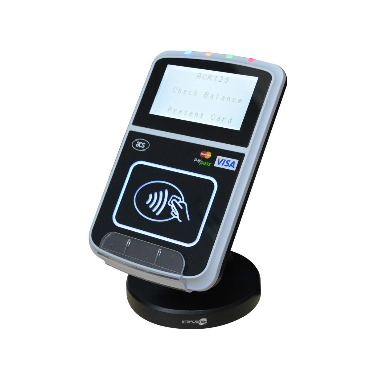Acs Acr123u-a1 Lettore Smart Card Contactless Pos Cashless Usb Slots Sam-3