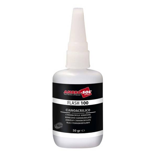 Cianoacrilato Flash 100 50gr Adesivo Istantaneo Colla Rapida Cianoacrilica