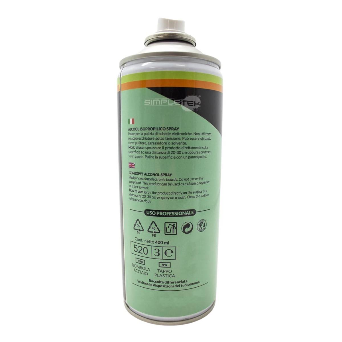 Alcool Isopropilico Puro 100% Spray Pulizia Disinfettante Circuiti Ultrasuoni-2