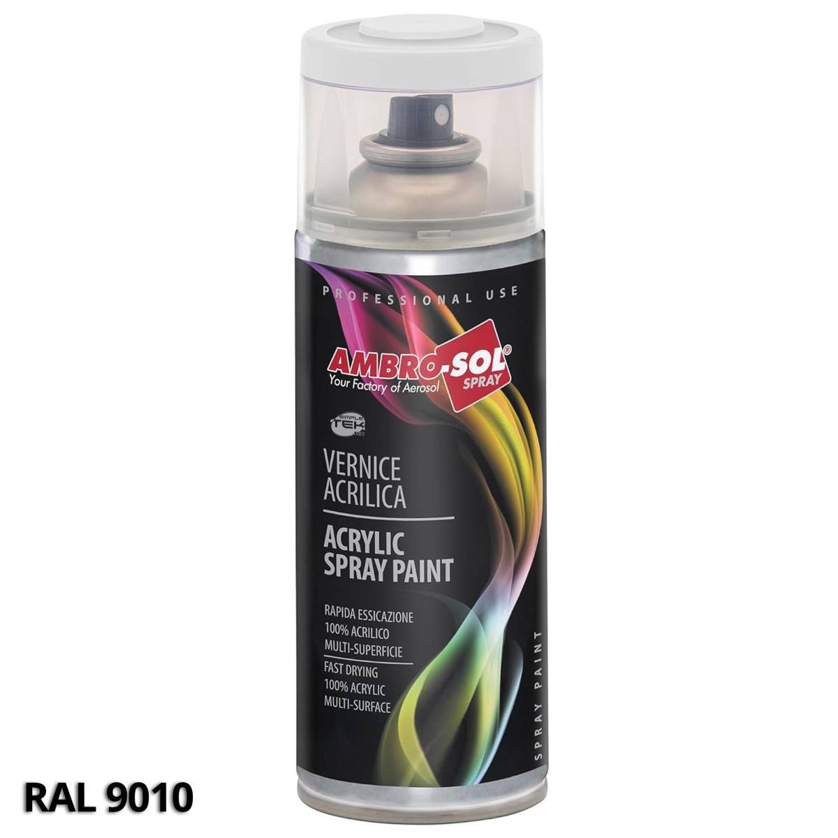 6x Bomboletta Spray Vernice Smalto Acrilico Bianco Satinato 9010 Interni Esterni-1