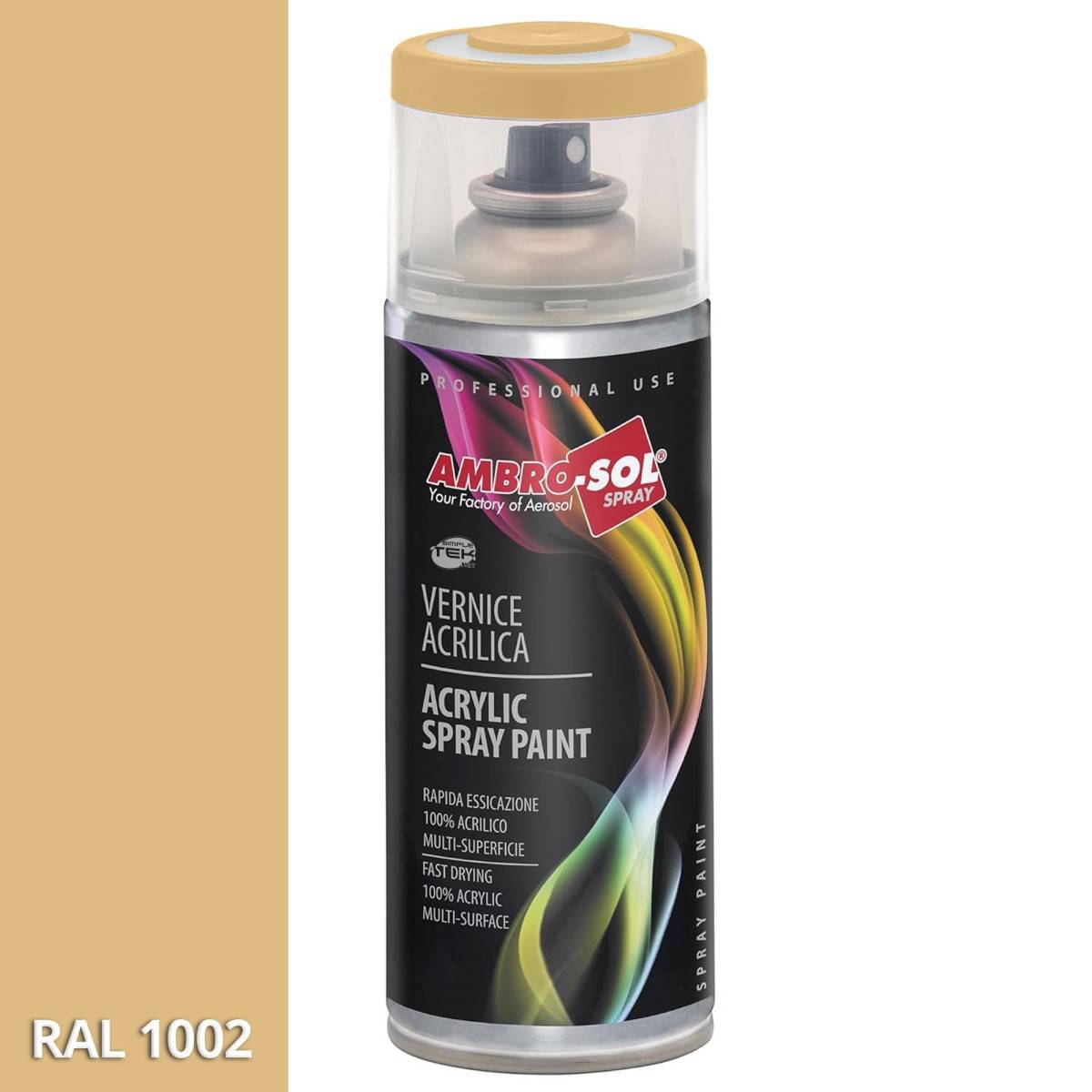 Bomboletta Vernice Spray Opaca Sabbia Militare Interni Esterni Universale 400ml-1