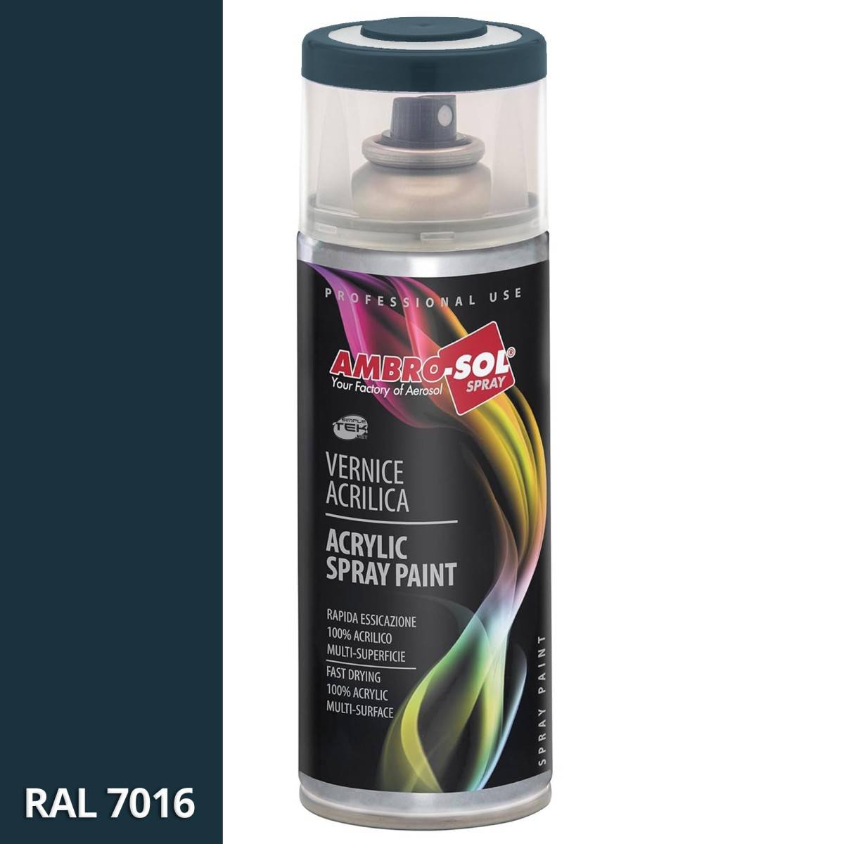 6x Bomboletta Vernice Spray Brillante Grigio Antracite Interni Esterni-1
