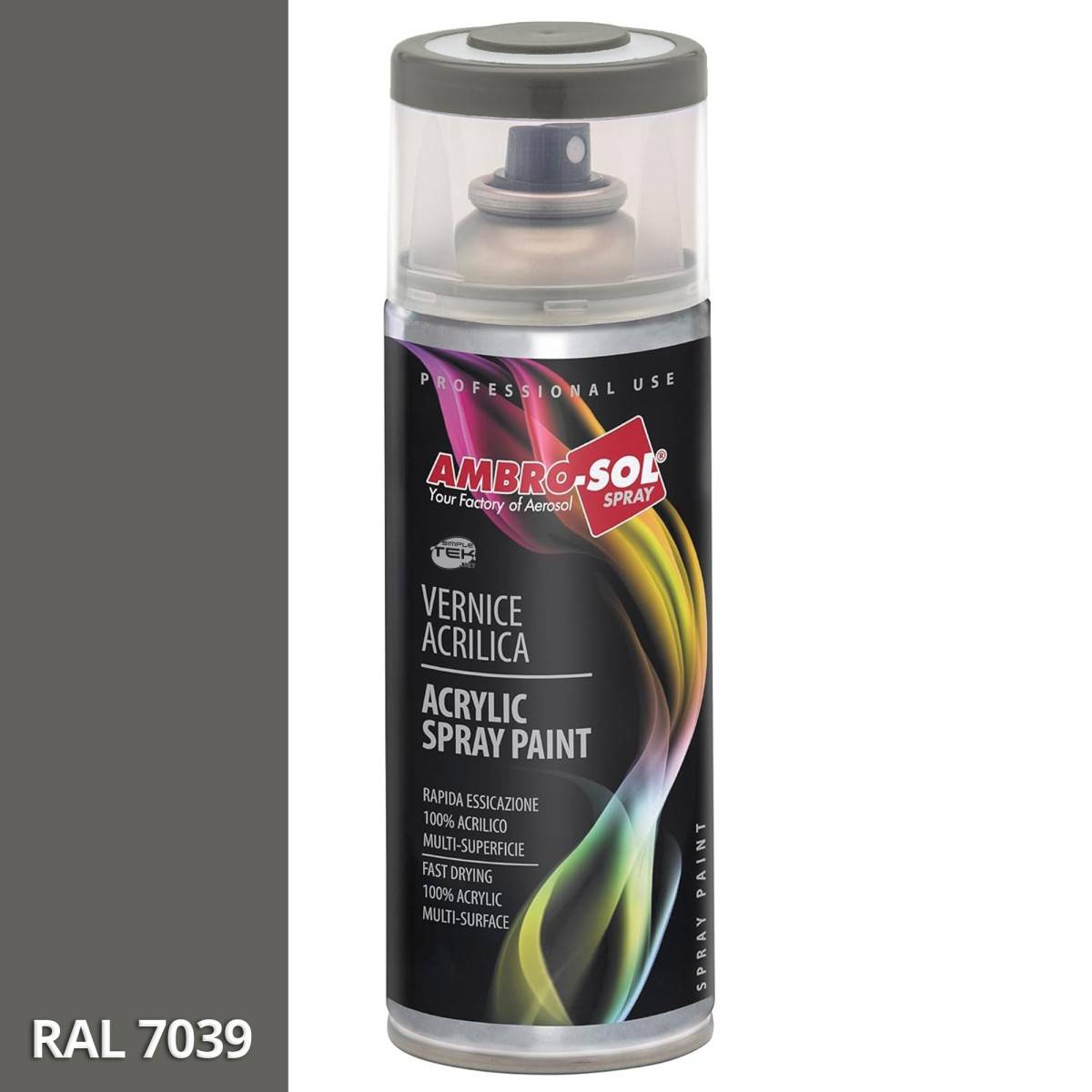 6x Bomboletta Vernice Spray Brillante Grigio Quarzo Interni Esterni Universale-2