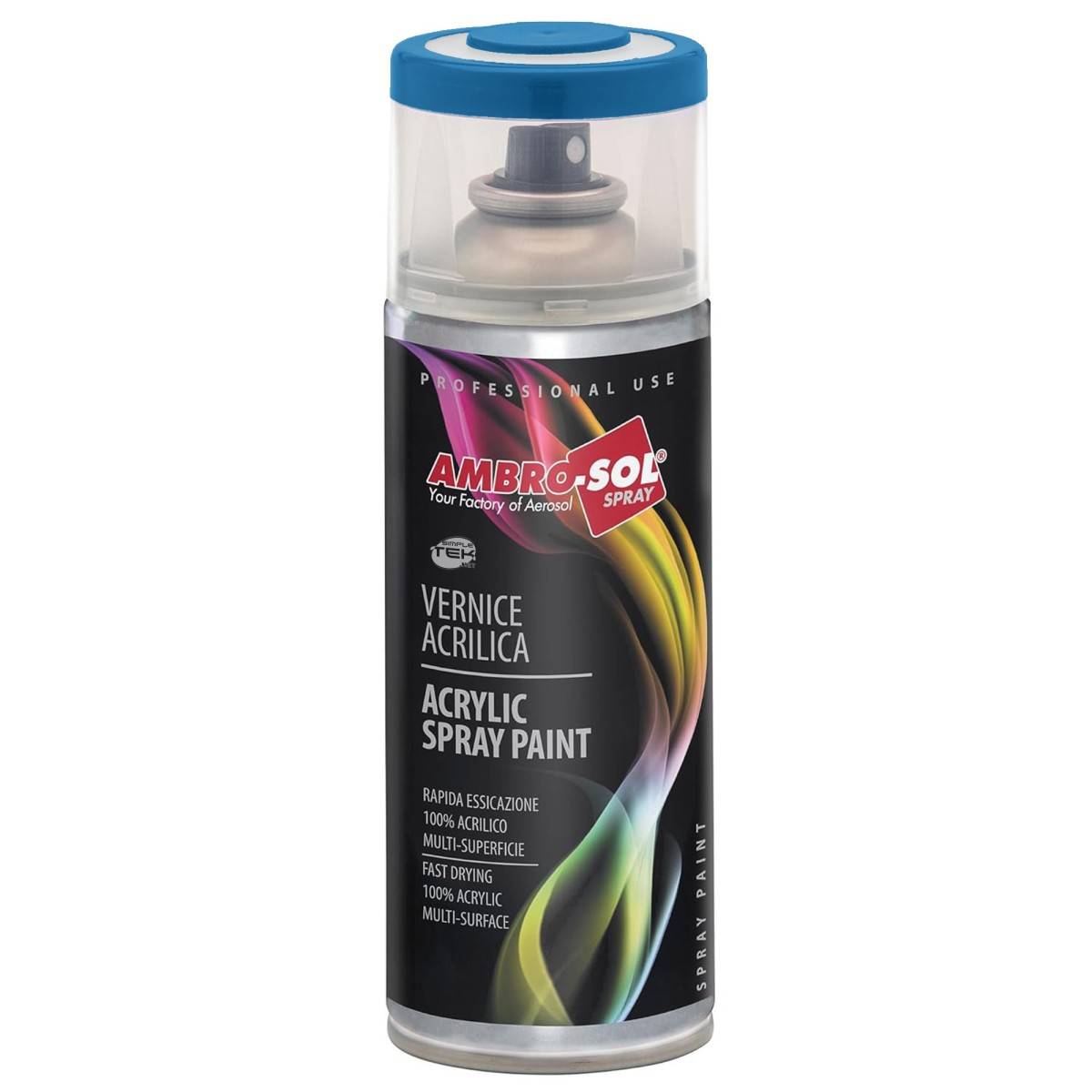Bomboletta Vernice Spray Brillante Blu Capri Interni Esterni Universale 400ml-0