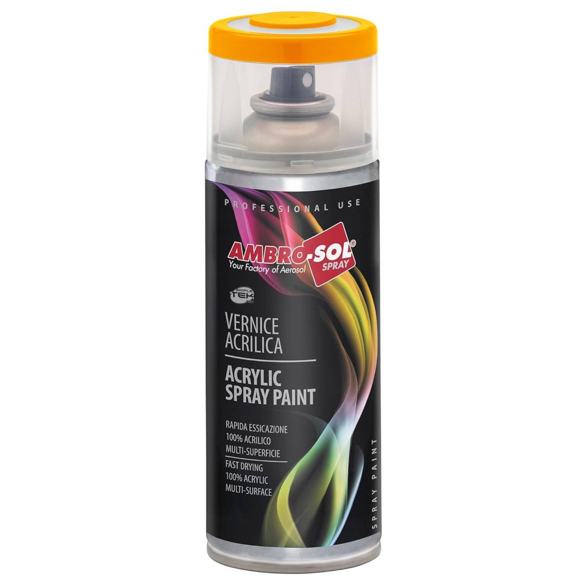 Bomboletta Vernice Spray Brillante Giallo Sole Interni Esterni Universale 400ml-0