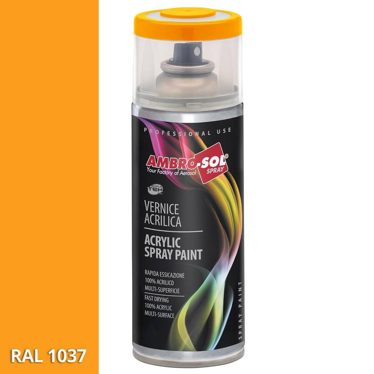 Bomboletta Vernice Spray Brillante Giallo Sole Interni Esterni Universale 400ml-2