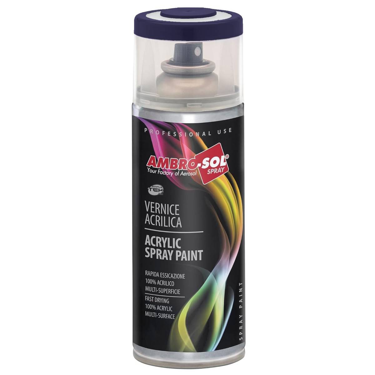 6x Bomboletta Vernice Spray Brillante Blu Acciaio Interni Esterni Universale-1
