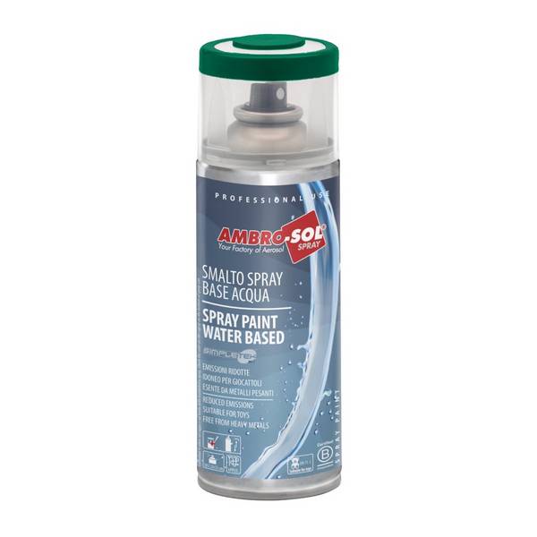 Vernice Spray A Base Acqua Verde Muschio Smalto Metallo Legno Plastica
