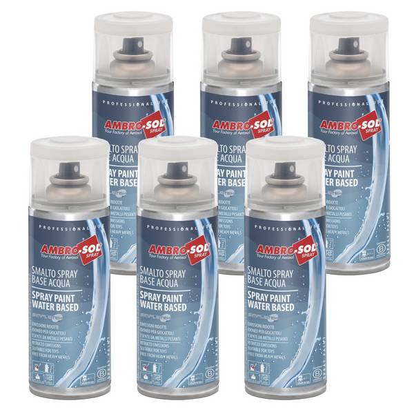 Vernice Spray A Base Acqua Trasparente Lucido Smalto Metallo Legno Plastica