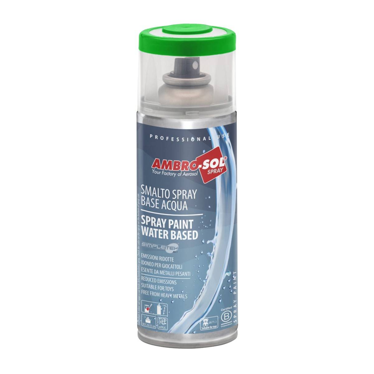 6x Vernice Spray A Base Acqua Verde Prato Smalto Metallo Legno Plastica-1
