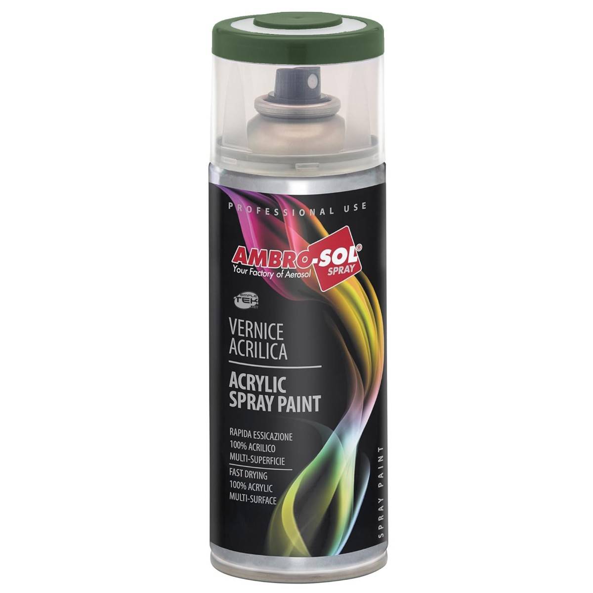 6x Bomboletta Vernice Spray Verde Militare Opaco Interni Esterni Universale-1