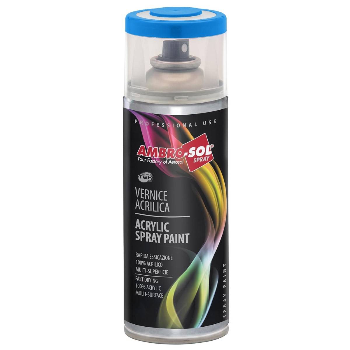 Bomboletta Vernice Spray Brillante Azzurro Cielo Interni Esterni Universale-0