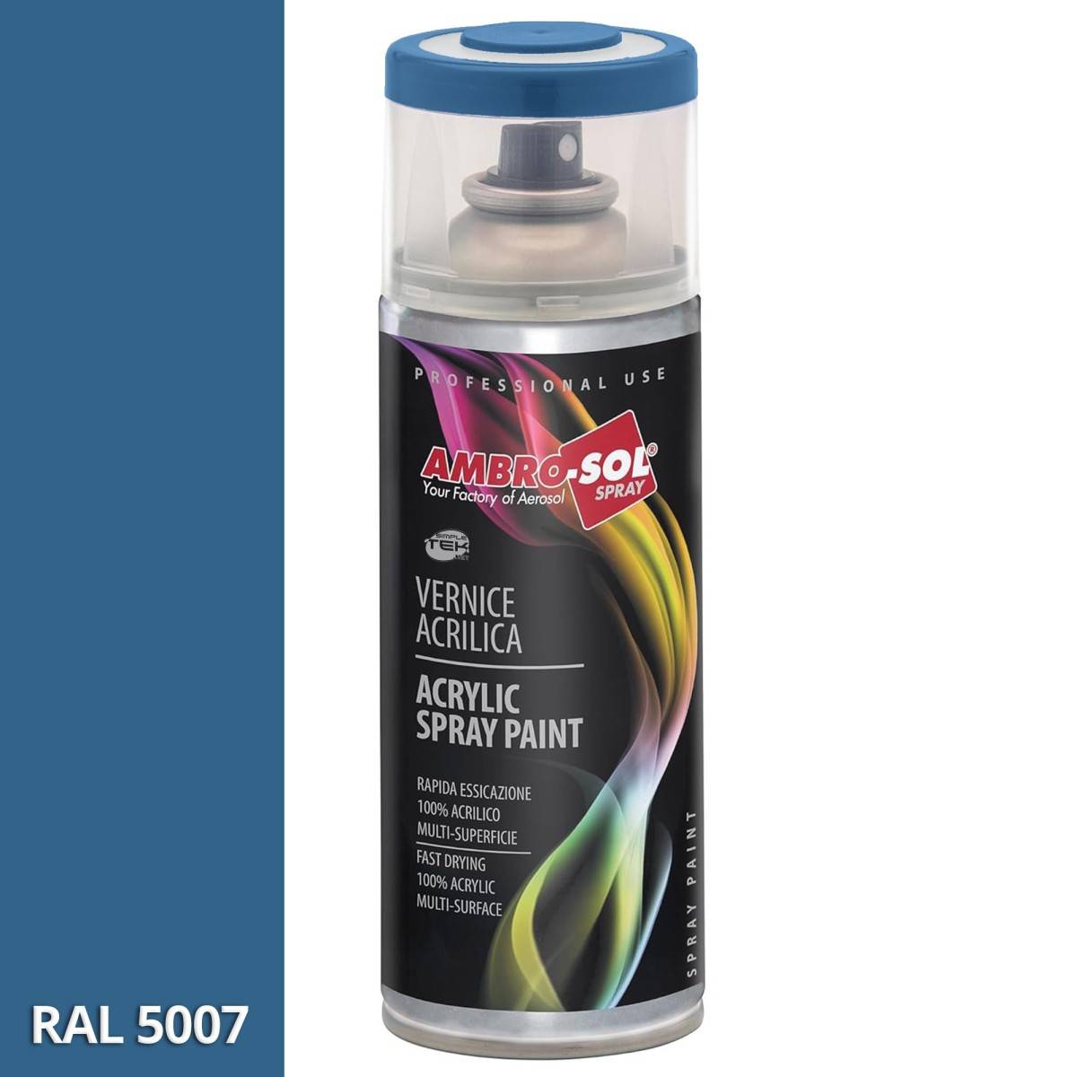 6x Bomboletta Vernice Spray Brillante Blu Brillante Interni Esterni Universale-1