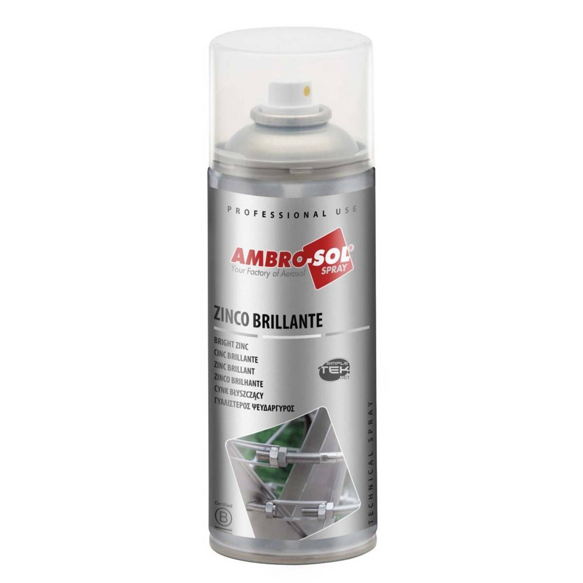 Bomboletta Spray Vernice Zincante Brillante A Freddo Protegge Ossidazione-0