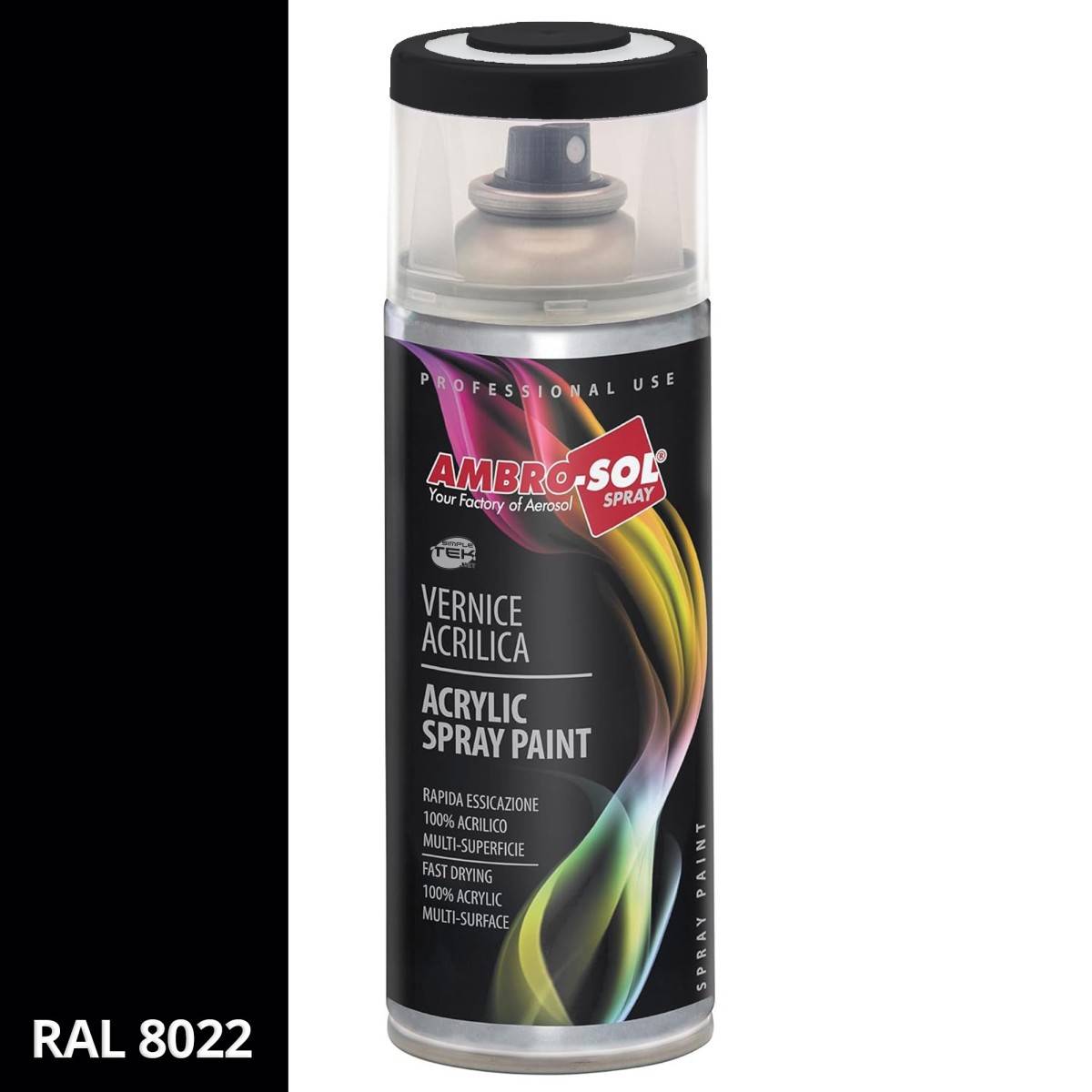 Bomboletta Vernice Spray Brillante Marrone Scuro Interni Esterni Universale-2
