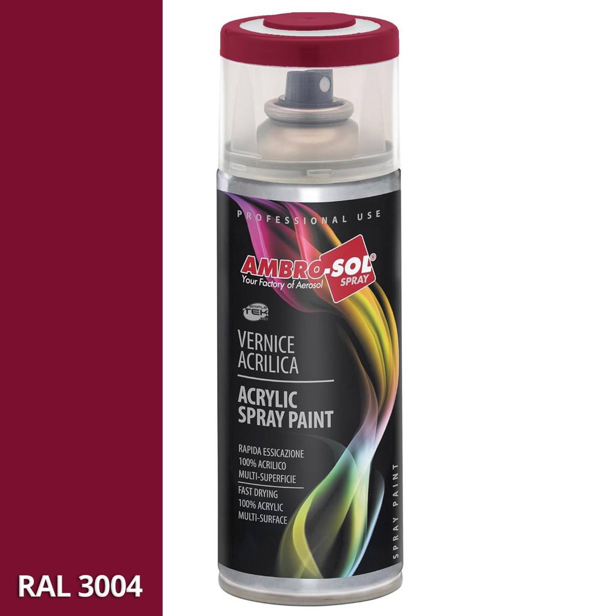 6x Bomboletta Vernice Spray Brillante Rosso Porpora Interni Esterni Universale-1