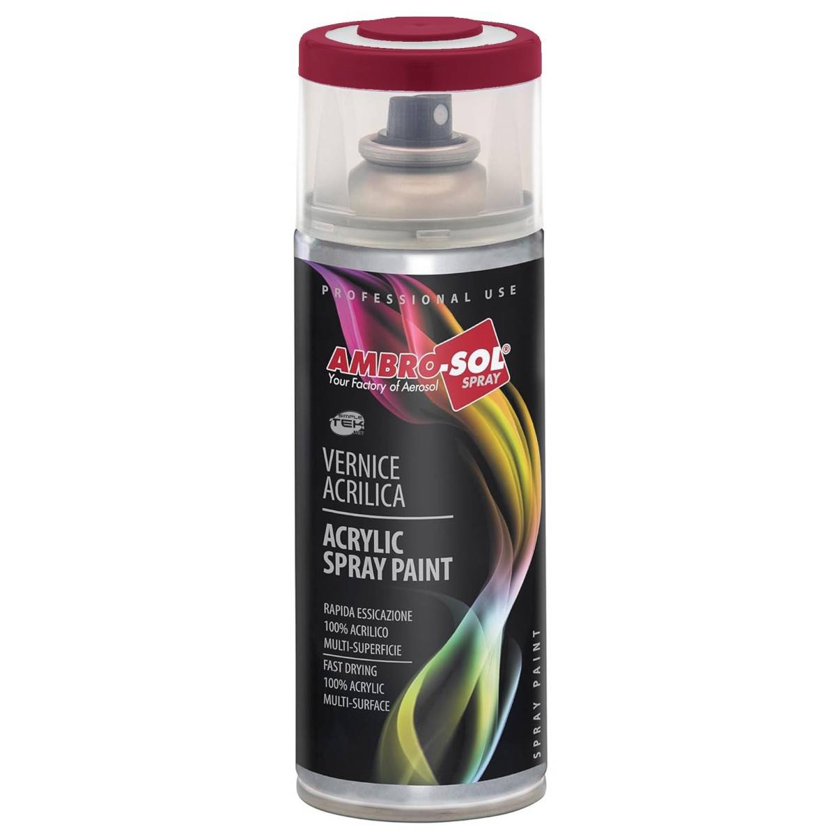 6x Bomboletta Vernice Spray Brillante Rosso Porpora Interni Esterni Universale-2