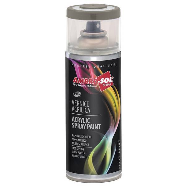 Bomboletta Vernice Spray Brillante Grigio Topo Per Interni Esterni Universale