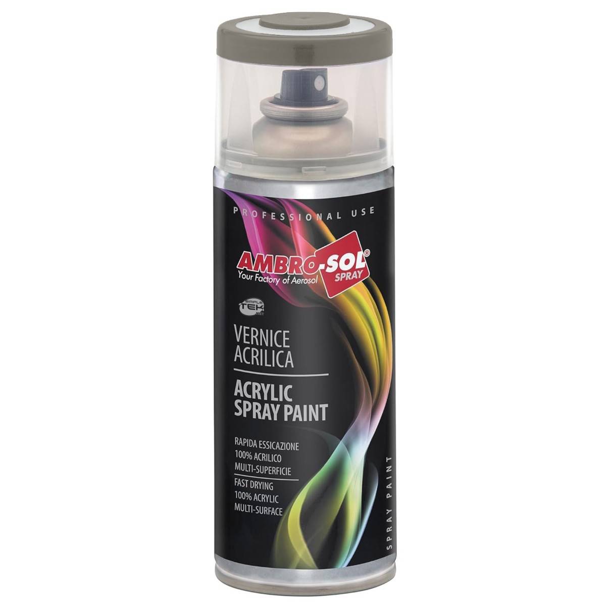 6x Bomboletta Vernice Spray Brillante Grigio Topo Per Interni Esterni Universale-1