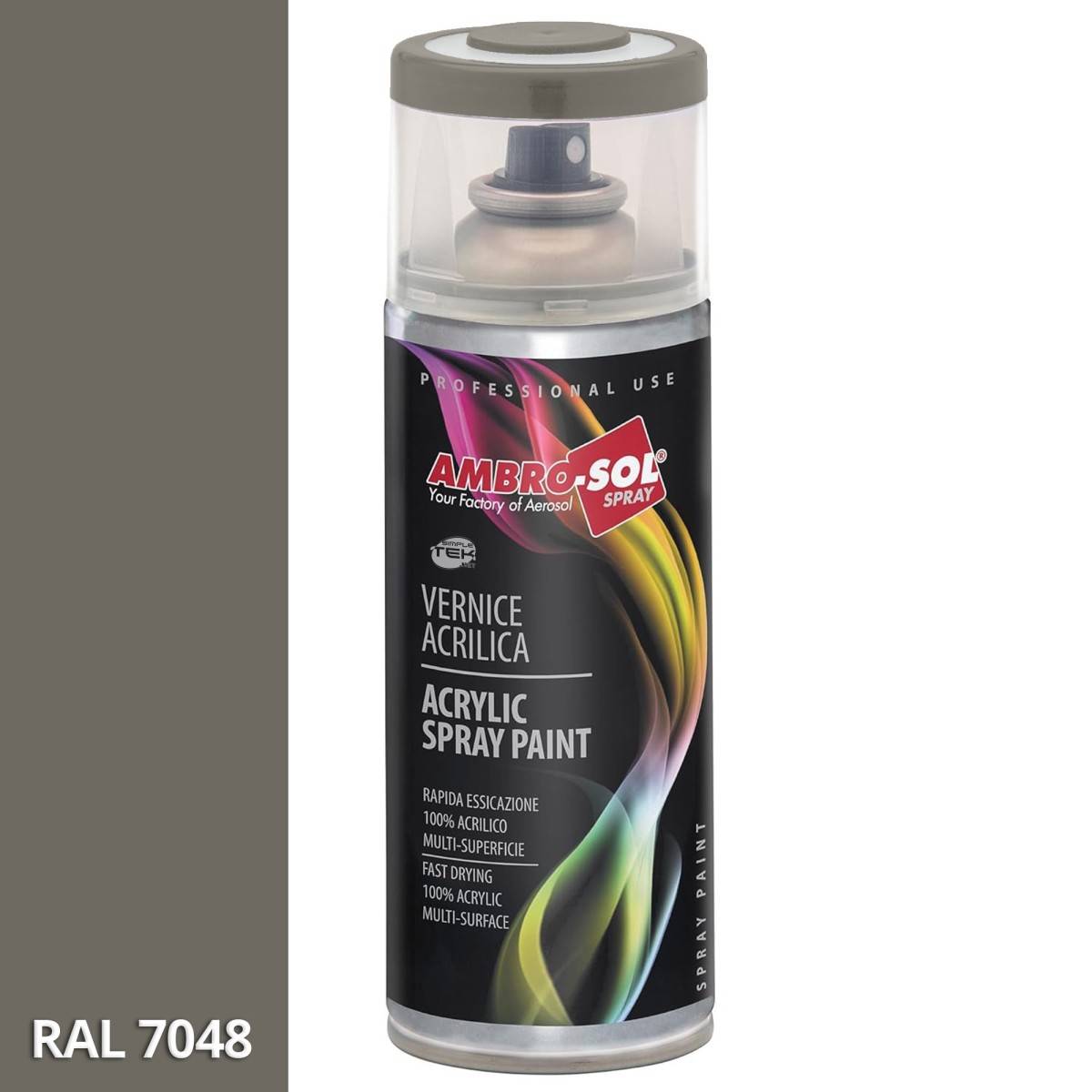6x Bomboletta Vernice Spray Brillante Grigio Topo Per Interni Esterni Universale-2