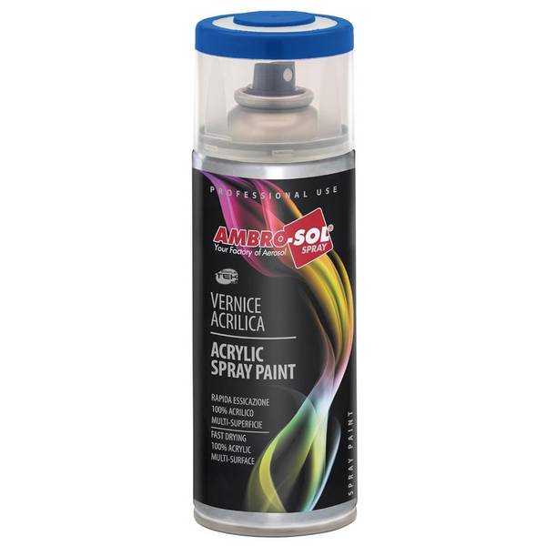 Bomboletta Vernice Spray Brillante Blu Genziana Interni Esterni Universale 400ml