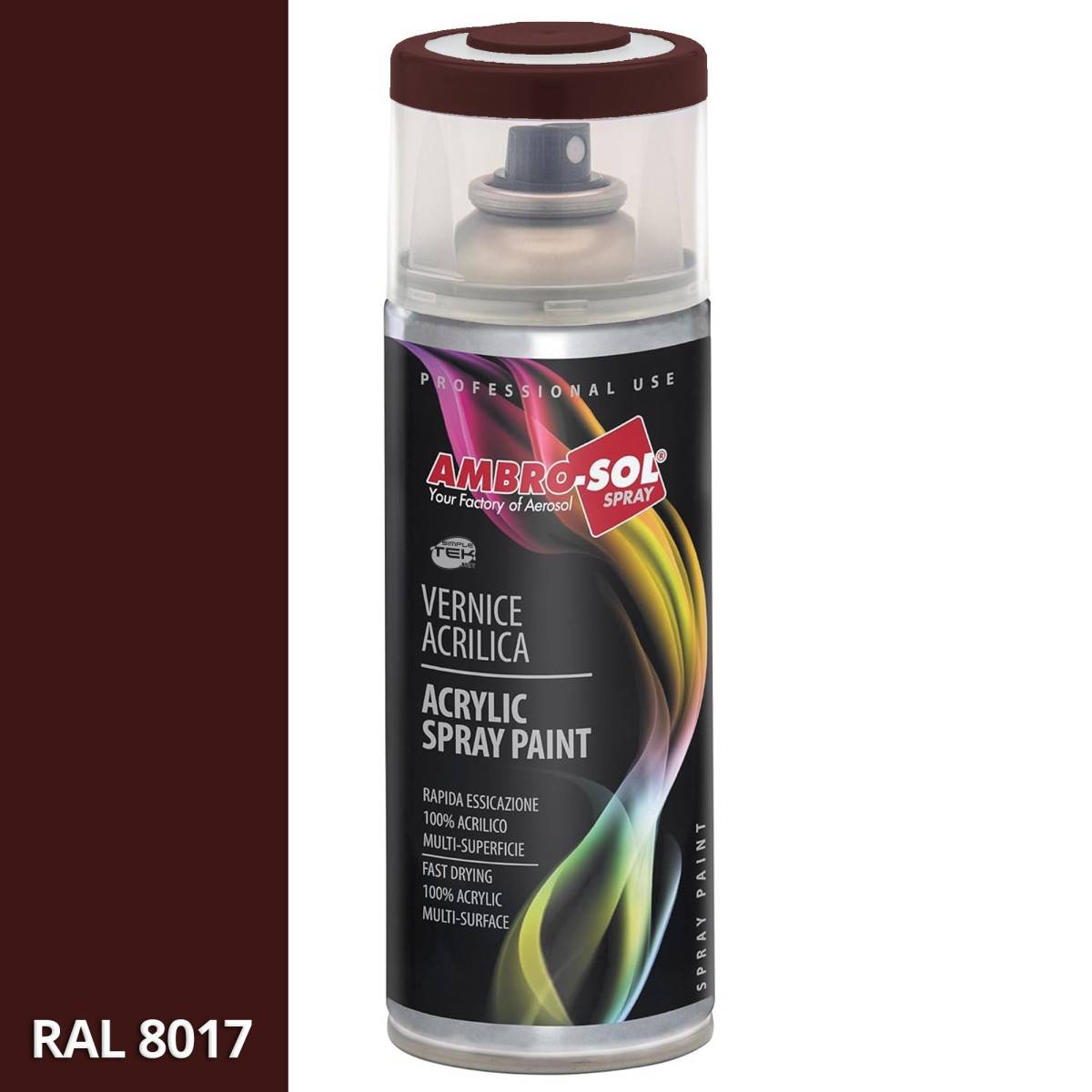 Bomboletta Vernice Spray Brillante Marrone Cioccolato Interni Esterni Universale-1