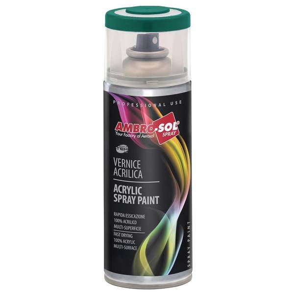 Bomboletta Vernice Spray Brillante Verde Opale Interni Esterni Universale 400ml