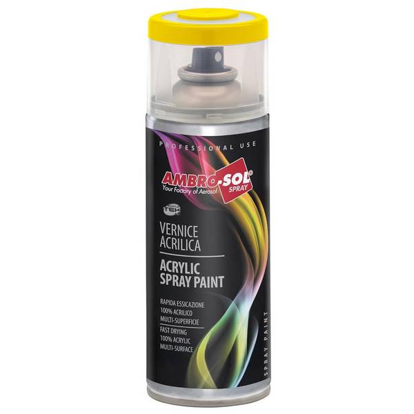 Bomboletta Vernice Spray Brillante Giallo Zinco Interni Esterni Universale 400ml