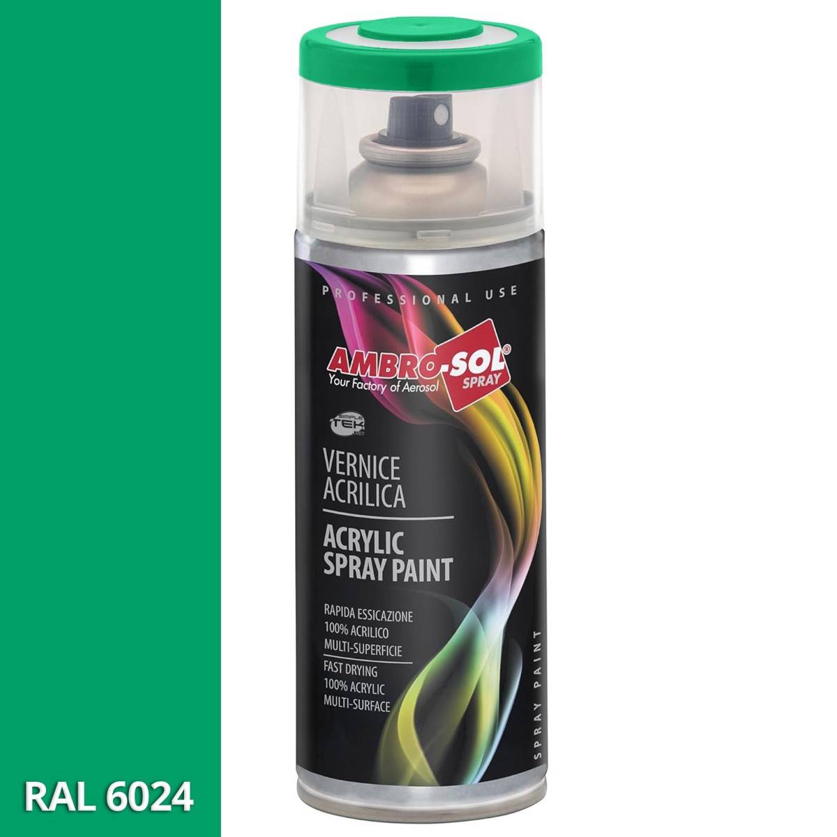 6x Bomboletta Vernice Spray Brillante Verde Traffico Interni Esterni Universale-2