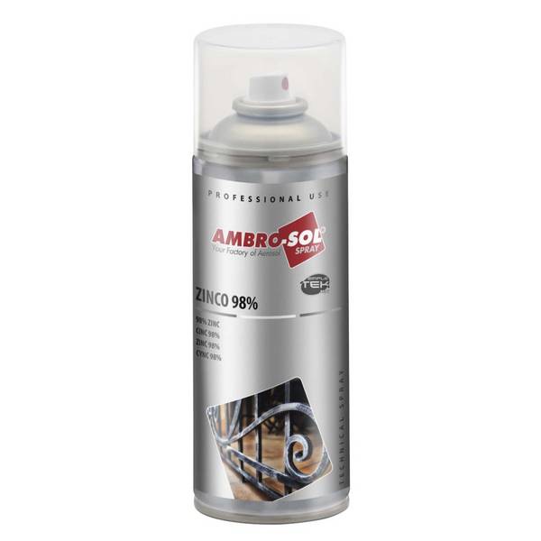 Bomboletta Spray Vernice Zincante 98% Chiaro A Freddo Protegge Ossidazione