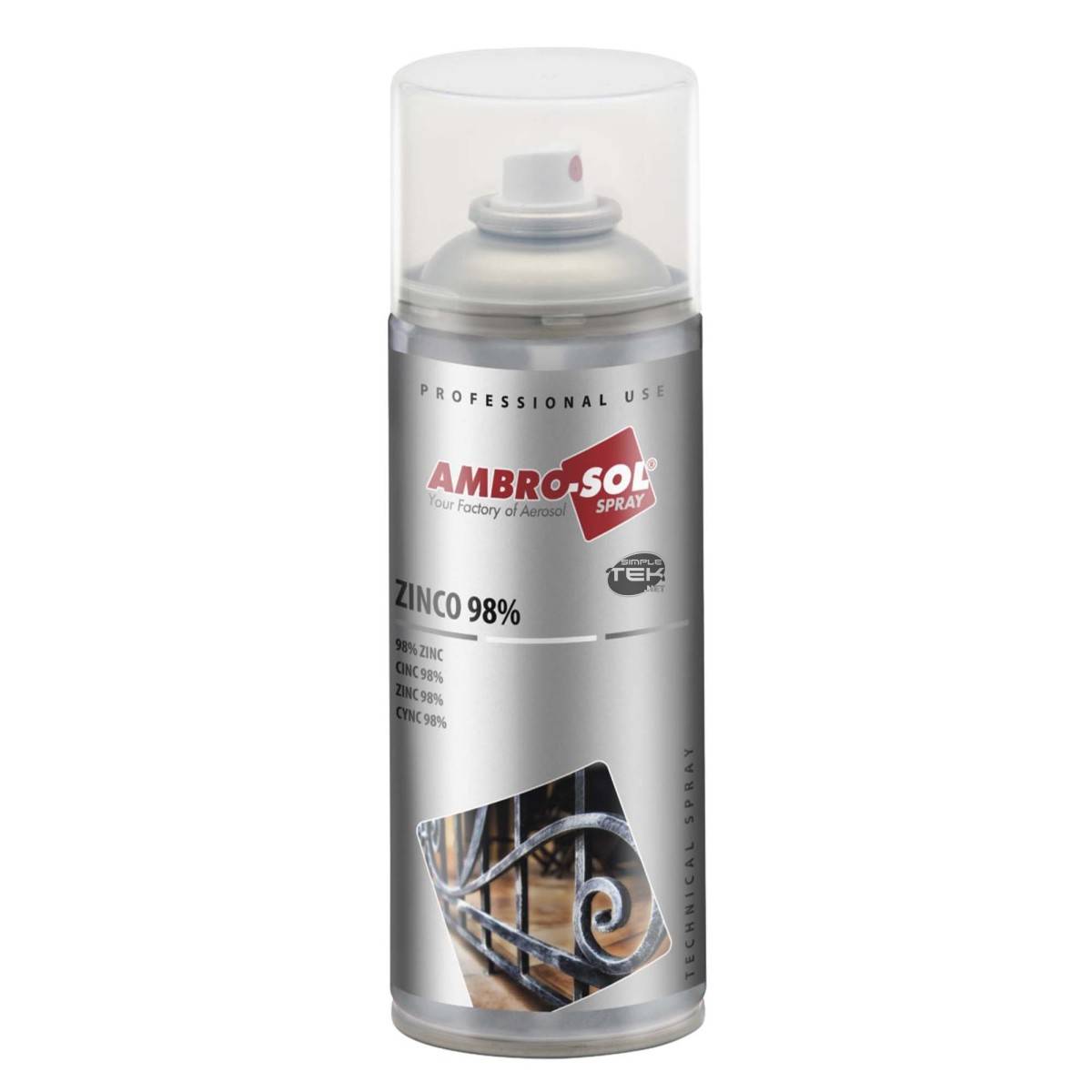 Bomboletta Spray Vernice Zincante 98% Chiaro A Freddo Protegge Ossidazione-0