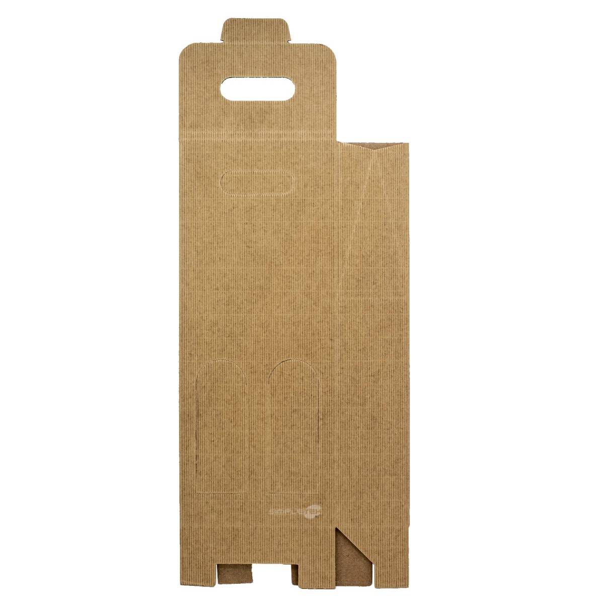 5x Scatola Confezione Regalo Vendita Avana Per 2 Bottiglie Vino Olio Con Finestra-4