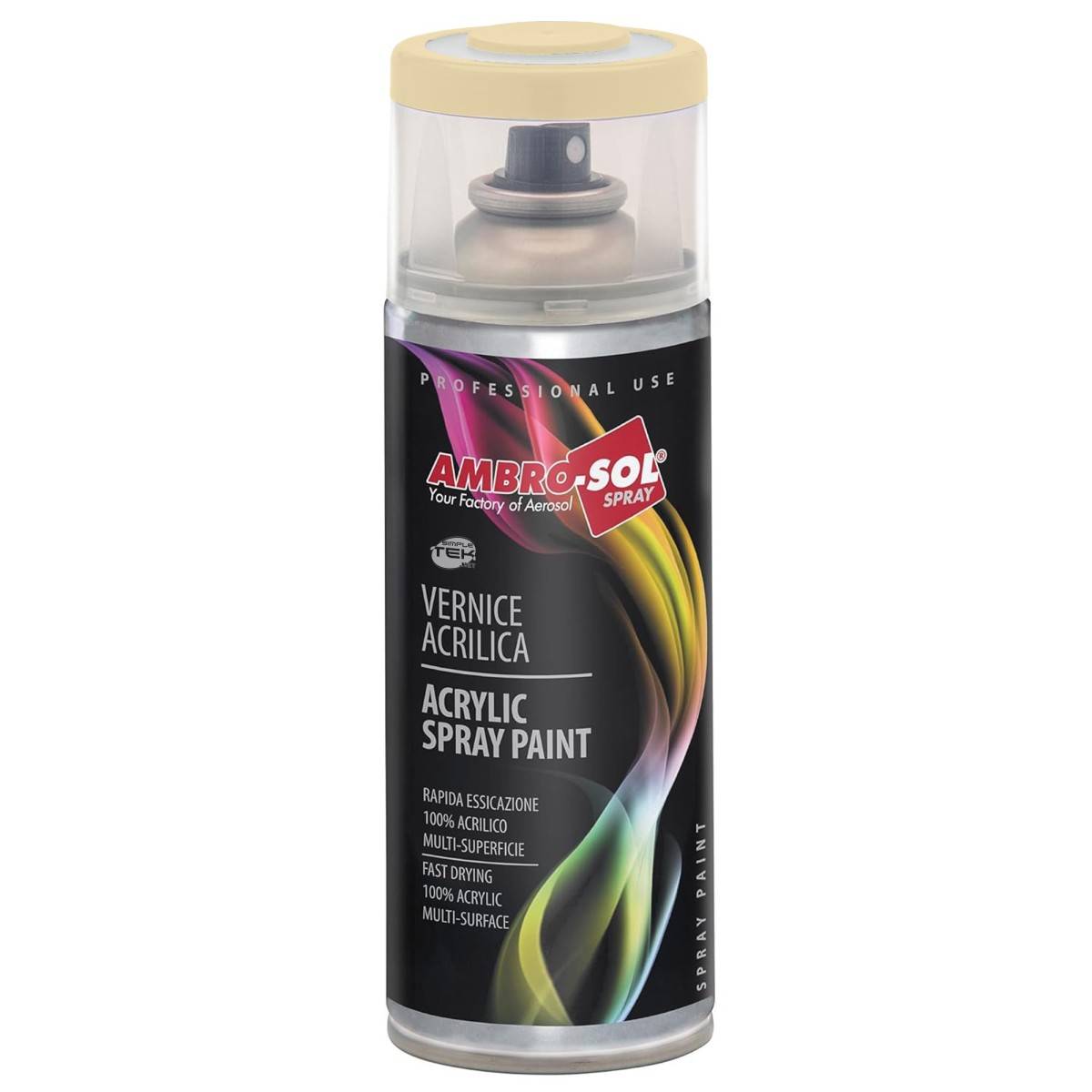 6x Bomboletta Vernice Spray Brillante Avorio Chiaro Interni Esterni Universale-1