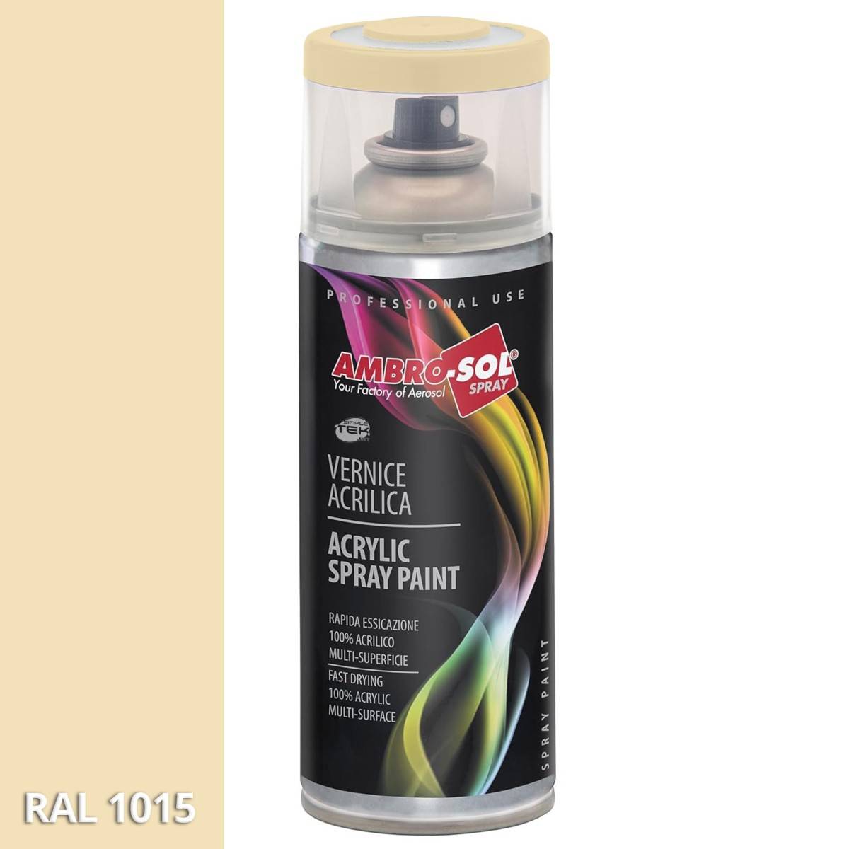 6x Bomboletta Vernice Spray Brillante Avorio Chiaro Interni Esterni Universale-2
