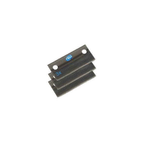 3 X Lame Per Distributori Di Nastro Adesivo Rinforzato Telato 50mm Fibra