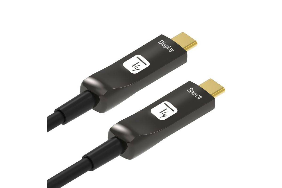 Cavo Audio/Video Ottico Attivo USB-C™ M/M AOC Fibra Ottica 4K 10m-2