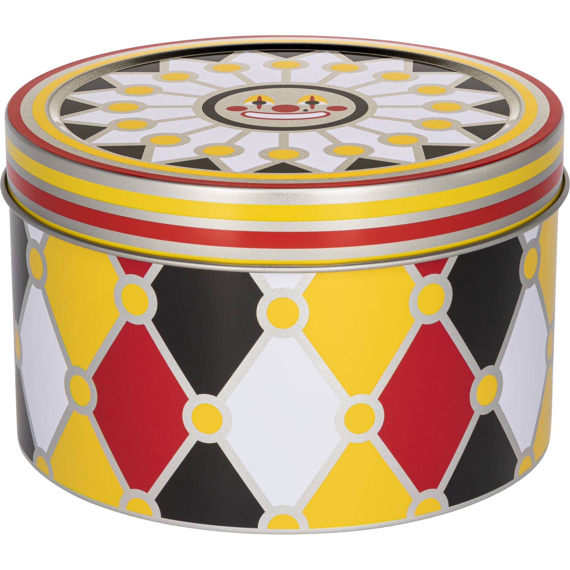 Alessi MW31S3 Stapelbare Aufbewahrungsbox aus Weissblech mit Dekor, 3 tlg (MW31S3)-1