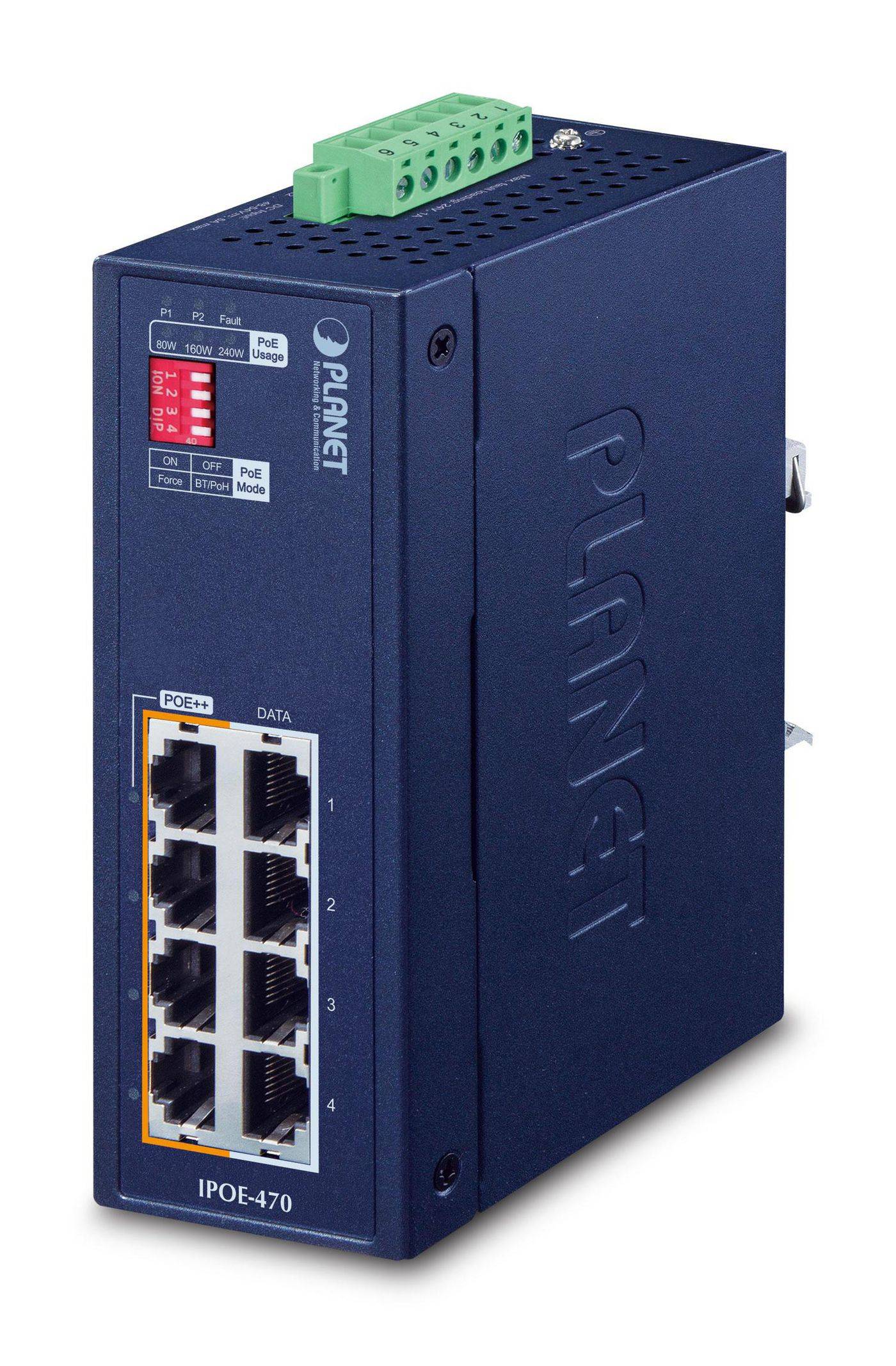 Planet IPOE-470 IP30 Industrial 4-port-0