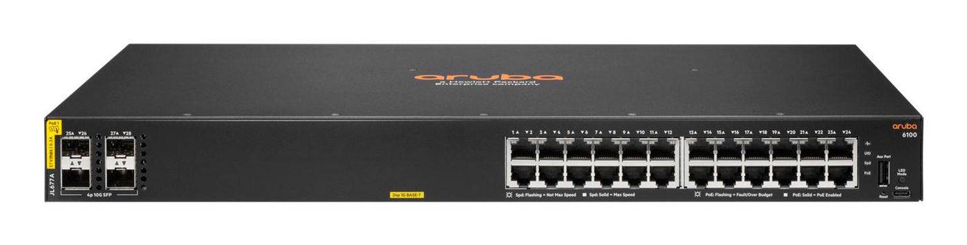 Hpe JL677A#ABB Aruba 6100 24G CL4 PoE 4SFP+-0
