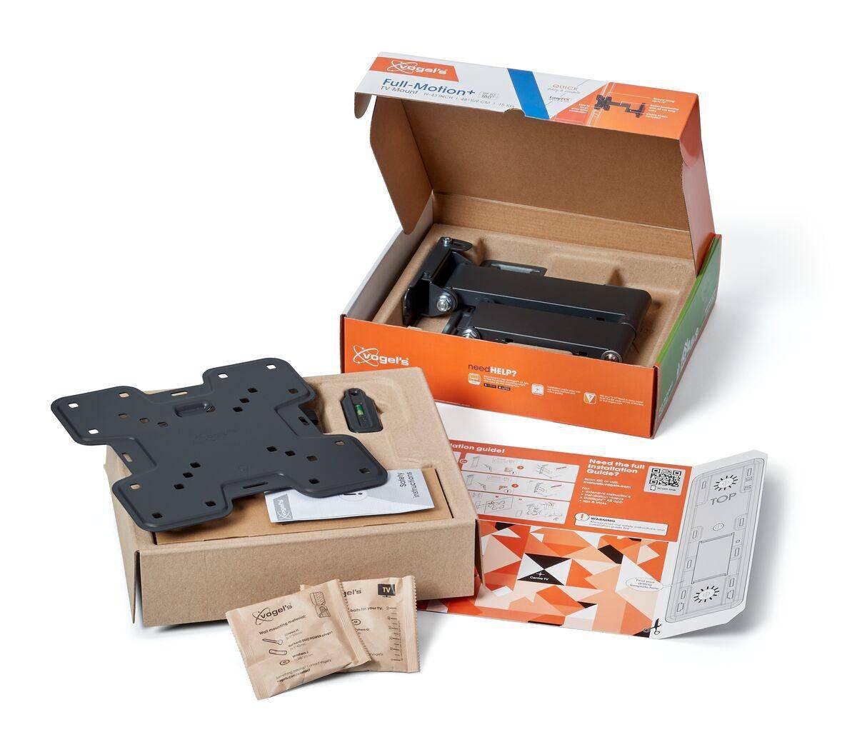 Vogels TVM 1245 full motion + supporto a parete piccolo-4