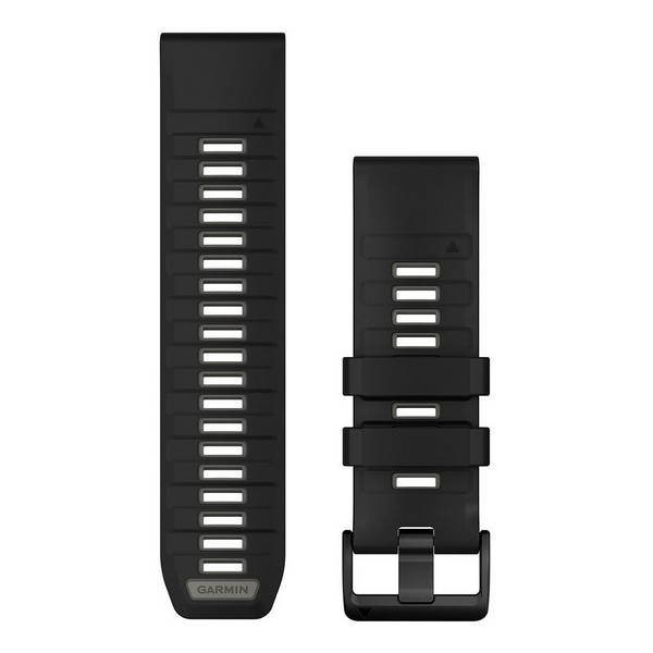 Garmin QuickFit-Armband 26 mm Silikon Schwarz/Kieselgrau (010-13393-00)