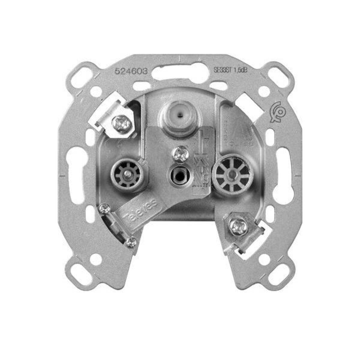 GIRA 093700 TV + SAT Metallisch Steckdose (093700)-0