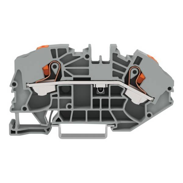 WAGO - 2216-7601 - 2-conductor supply terminal blocks for distribution boxes; with push-button; 16 mm²; side and center
