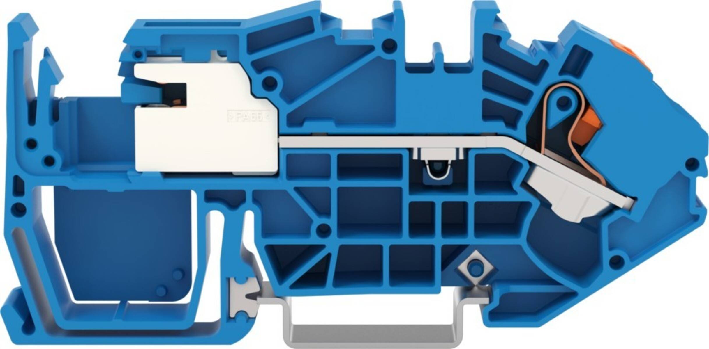 WAGO - 2216-7714 - 1-conductor N-disconnect terminal blocco; 16 mm²; with push-button; Push-in CAGE CLAMP®; 16,00 mm²;-0