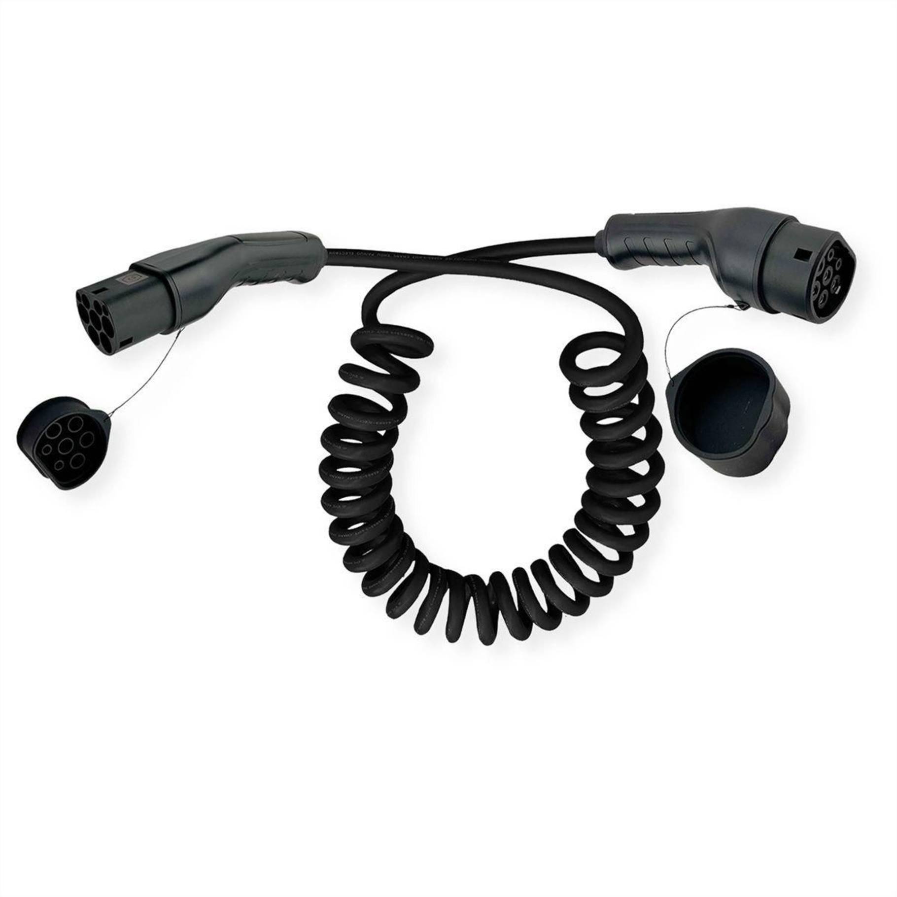 E-car charging cable 19.08.0033, black, type 2, type 2, straight, straight, IP54, IP65-0